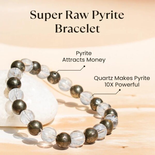 New_with_smooky_copy_1 Super Raw Pyrite Bracelet
